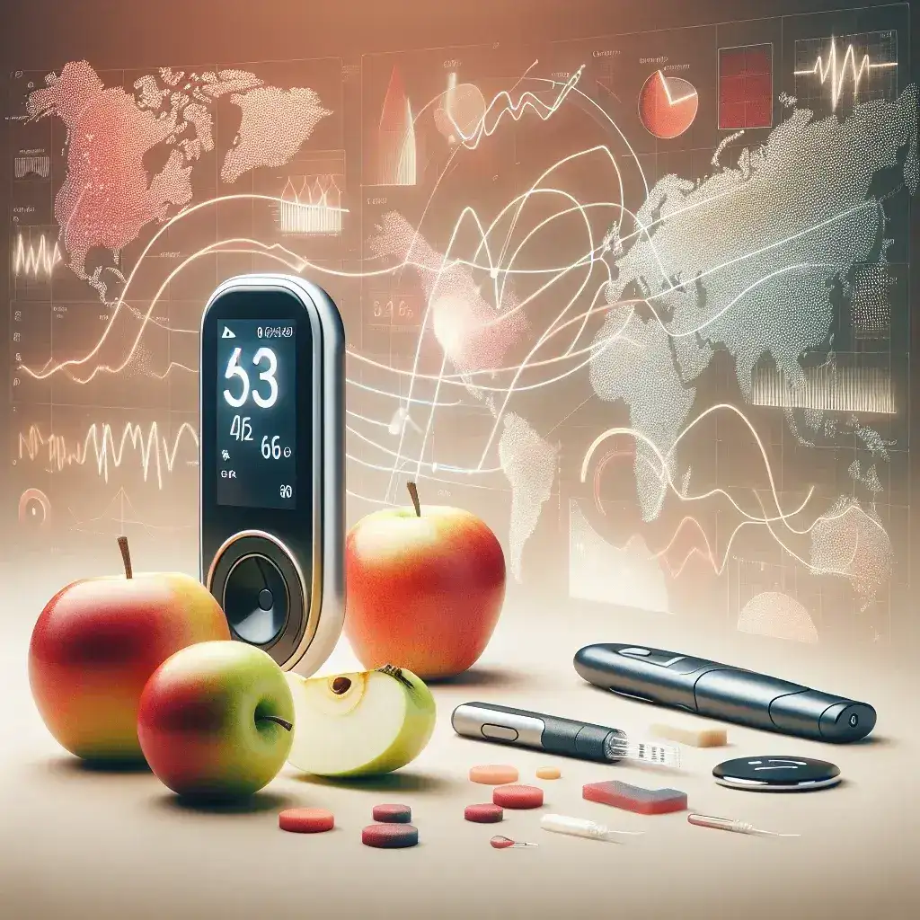 "Apple Health app interface showcasing new glucose monitoring integrations for U.S. users, highlighting features like real-time glucose readings and personalized health insights."