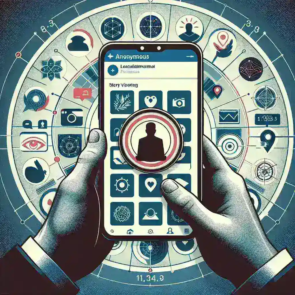 "Anonymous Instagram Story viewer interface showcasing user-friendly features for discreetly viewing stories without revealing your identity."